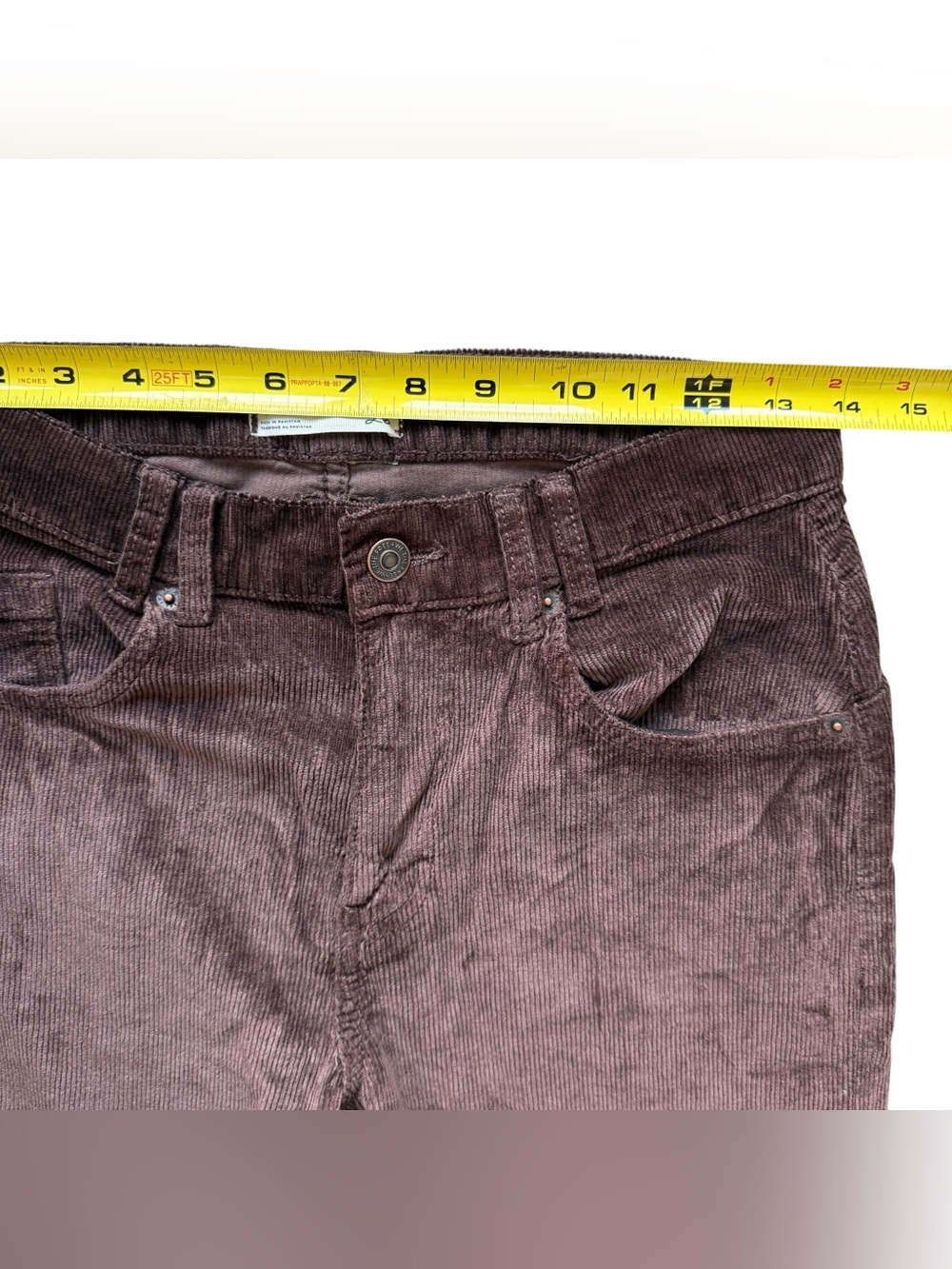 Free People We The Free Risk Taker High Rise Corduroy Pants 26 Brown Wide Leg - Picture 8 of 16